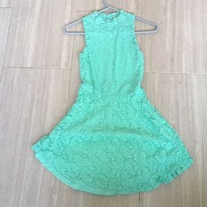 CHARLOTTERUSSE Green High Low Dress